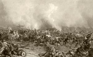 La battaglia di Gettysburg, da una stampa del XIX secolo incisa da John Sartain da American School